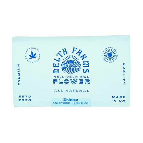 Delta Farms - 14g HHC + THCP Roll-Your-Own Flower Pouch