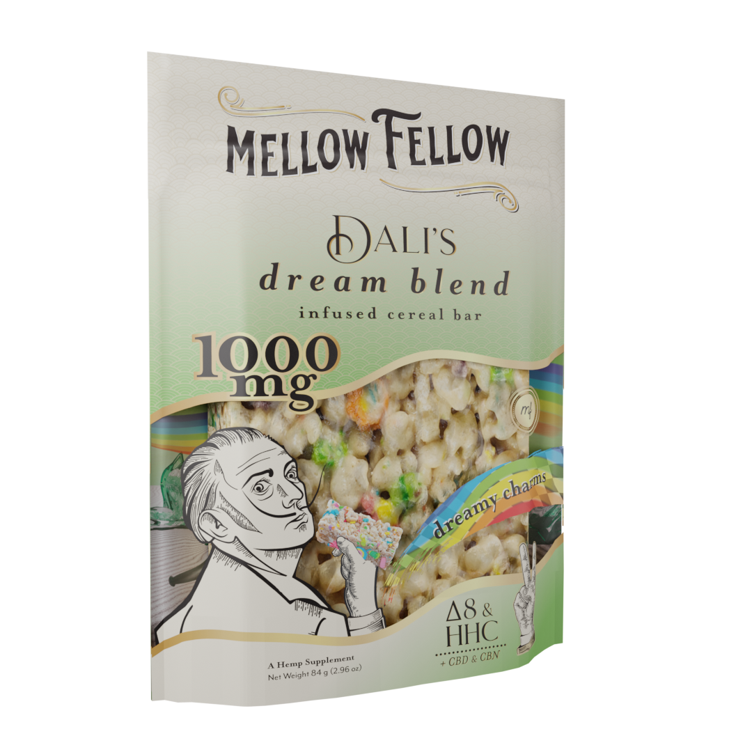 Artist Blends Infused Cereal Bar (Dreamy Charms) - Dali's Dream Blend - Delta 8, CBD, CBN and HHC - 1000mg