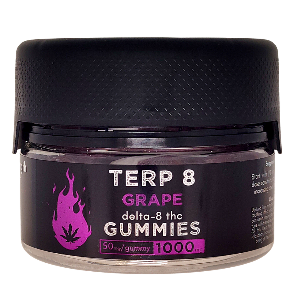 Terp 8 - 50mg Delta 8 THC Gummies - Grape